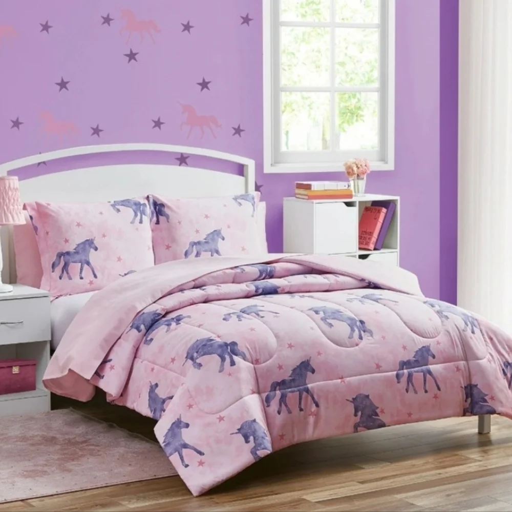 Your Zone Unicorn 7 Piece Bed In A Bag Full Size